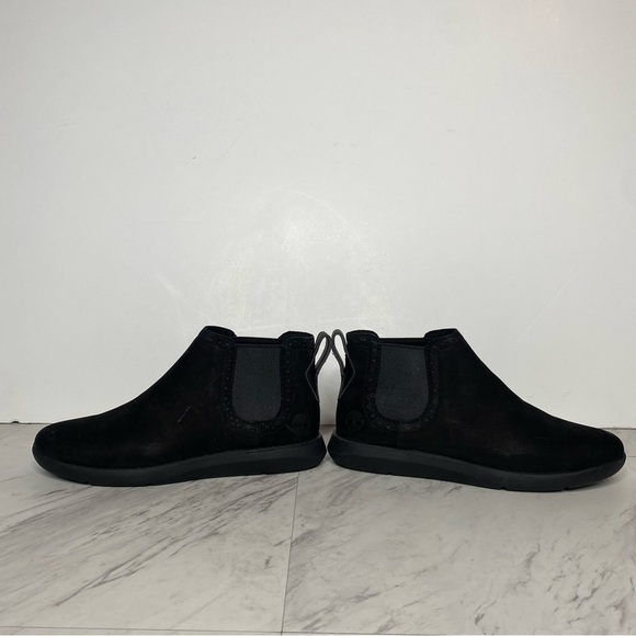 Timberland Bradenton Black Nubuck Ankle Chelsea Bootie 6 - Picture 7 of 14